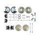 1978-1978 Chevrolet Nova Front and Rear Brake Conversion Kit The Right Stuff F78RDM5S