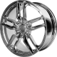 2005-2013 Corvette C6 Performance Replicas Z51 Style Split Spoke Chrome Wheel Rim 18x8.5" (Front)