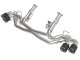 2020-2023 Corvette C8 AFe Mach Force XP Exhaust w/o Mufflers w/Black Tips NPP