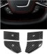 2020-2024 Corvette C8 Real Carbon Fiber Steering Buttons Overlays (4 pcs), 100% Genuine Carbon Fi...