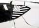 2020-2023 C8 Corvette Window US Flag Decals Matte Pearl Gray Standard US Flag