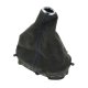 2005-2013 C6 Corvette Leather Shift Boot - Auto - Charcoal W/Charcoal Stitching