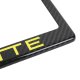 1984-1996 C4 Corvette License Plate Frame Carbon Fiber W/Yellow Script