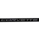 1997-2004 C5 Corvette License Plate Frame Matte Black W/Silver Script