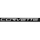 2005-2013 C6 Corvette License Plate Frame Carbon Fiber W/White Script