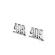 1965 Full-Size Chevrolet Front Fender Emblem, "409", Sold as a Pair