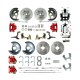 1968-1968 Chevrolet Chevy II Front and Rear Brake Conversion Kit The Right Stuff AFXDC45CZX