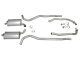 1968-1972 C3 Corvette Exhaust System - 327/350 4Sp HP 2-25 Inch W/Separate Secondary Pipes & Muff...