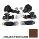 Seat Belts Lap & Shoulder Dark Saddle For 1972-1973 Corvette