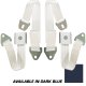 Seat Belts- Bowtie Lift Latch - Dark Blue For 1964 Corvette