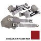 Flame Red Lap & Shoulder Seat Belts Single Retractor For 1986-92 Corvette