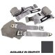 Graphite Lap & Shoulder Seat Belts Single Retractor For 1986-1987 Corvette