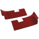 Rear Coupe Roof Panels- Red 68L For 1968 Corvette