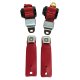 Red Lap & Shoulder Seat Belts Single Retractor For 1978-1982 Corvette