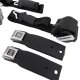 Seat Belts- Lap & Shoulder - Black For 1972-1973 Corvette