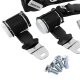 Seat Belts- Lap & Shoulder - Black For 1972-1973 Corvette