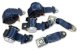 Seat Belts Lap & Shoulder - Dark Blue For 1972-1973 Corvette