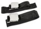 1956-1962 C1 Corvette Seat Belts Hambone Style - Black