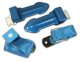 Seat Belts Bowtie Lift Latch Bright Blue For 1965-1966 Corvette