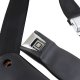 Seat Belts- Lap & Shoulder - Black For 1970-1971 Corvette