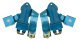 Seat Belts Bowtie Lift Latch Bright Blue For 1965-1966 Corvette