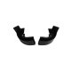 1964-1965 Chevelle Pontiac GTO 2-Door Black Windlace End Caps, Sold as a Pair