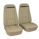 1975 C3 Corvette Mounted Seats Neutral Vinyl Without Shoulder Harness