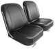 Leather Seat Covers- Black For 1963 Corvette