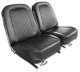 Leather Seat Covers- Black For 1964 Corvette