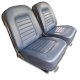 Leather Seat Covers- Bright Blue For 1966 Corvette