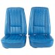 Leather Seat Covers- Bright Blue For 1968 Corvette