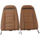 Leather Seat Covers Dark Saddle 100%-Leather For 1973 Corvette