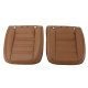 Leather Seat Covers Dark Saddle 100%-Leather For 1973 Corvette