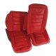 Leather Seat Covers- Red 100%-Leather For 1972 Corvette