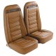 Leather Seat Covers Dark Saddle 100%-Leather For 1972 Corvette