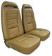 Leather Seat Covers Medium Saddle Leather/Vinyl Original For 75 Corvette