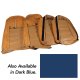 Leather Seat Covers Dark Blue 100%-Leather For 1975 Corvette