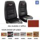 Embroidered OE Style Seat Covers Saffron Leather/Vinyl For 1978 Corvette