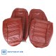 Embroidered OE Style Seat Covers Saffron Leather/Vinyl For 1978 Corvette