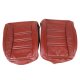 Embroidered OE Style Seat Covers Saffron Leather/Vinyl For 1978 Corvette