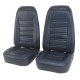 Leather Seat Covers Dark Blue 100%-Leather For 1978 Corvette