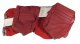 Leather Seat Covers Red Leather/Vinyl Original 2" Bolster For 82 Corvette