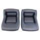 420120E Embroidered OE Style Seat Covers Black Leather/Vinyl w/ 4" Bolster For 79-81 Corvette