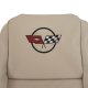 423266 Mounted Leather Seat Covers Oyster Lthr/Vnyl Original 2" Bolster For 79-80 Corvette