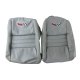 Embroidered OE Style Seat Covers Gray Leather/Vinyl w/ 2" Bolster For 82 Corvette