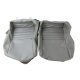 Embroidered OE Style Seat Covers Gray Leather/Vinyl w/ 2" Bolster For 82 Corvette