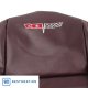 Embroidered 100% Leather Seat Covers Claret w/2" Bolster For 80 Corvette