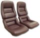 Leather Seat Covers Claret 100%-Leather 2" Bolster For 1980 Corvette