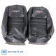 419920E Embroidered OE Style Seat Covers Black Leather/Vinyl w/ 2" Bolster For 79-81 Corvette