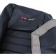 419948E Embroidered OE Style Seat Covers Dk Blue Leather/Vinyl w/ 2" Bolster For 79-81 Corvette